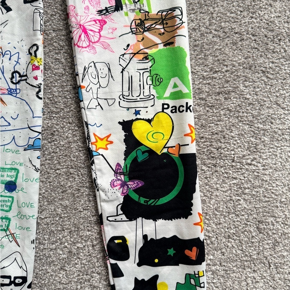Wish Colorful Graphic Print Leggings - Picture 2 of 4